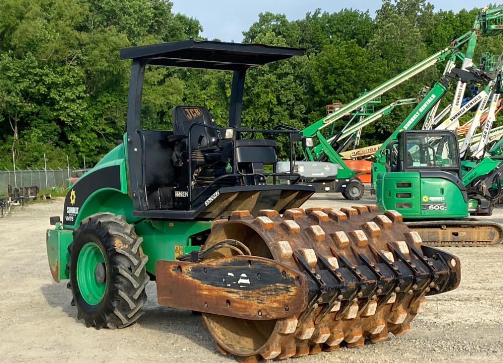 2013 JCB Vibromax VM75PD Pad Foot Single Drum Vibratory Ride On Roller - Image 7