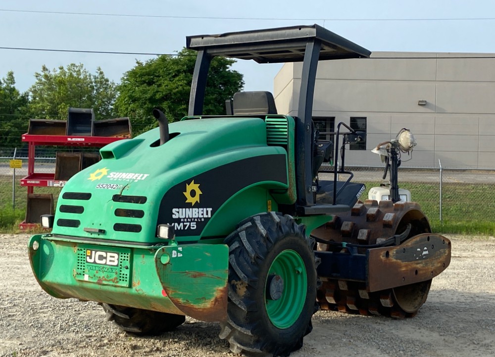 2013 JCB Vibromax VM75PD Pad Foot Single Drum Vibratory Ride On Roller - Image 9