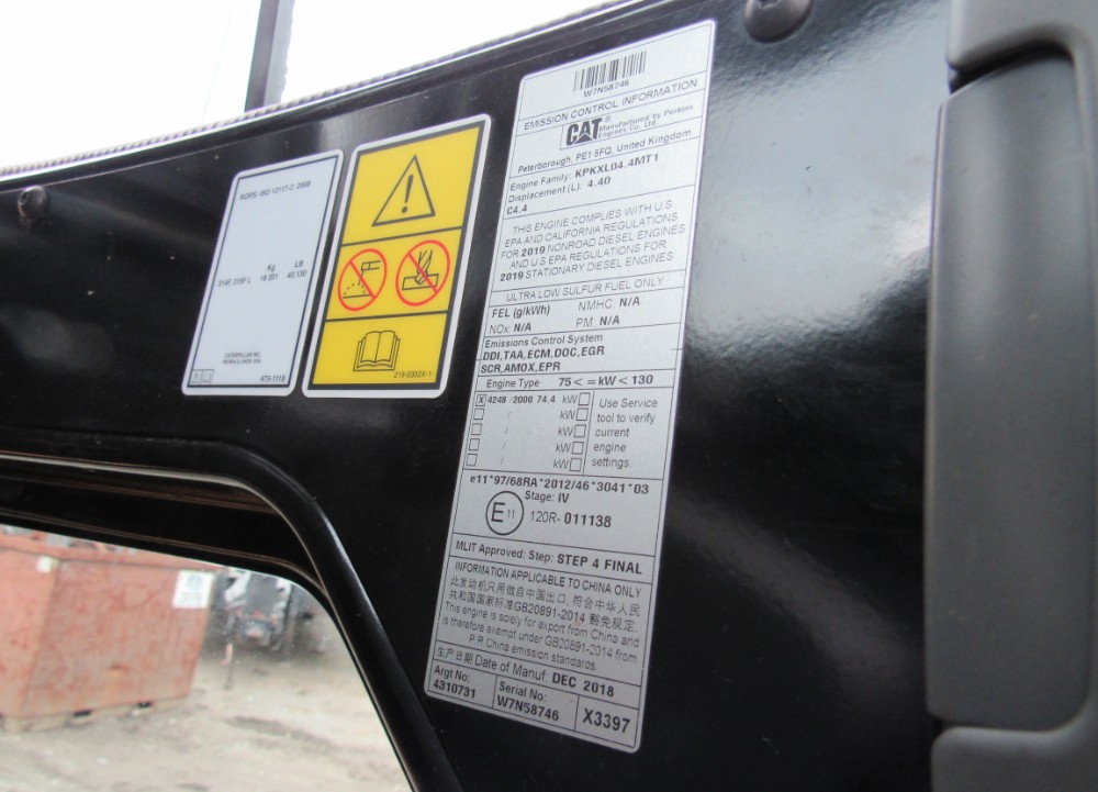 2019 Caterpillar 314F CR Excavator Hydraulic Thumb Trackhoe AC Cab - Image 29