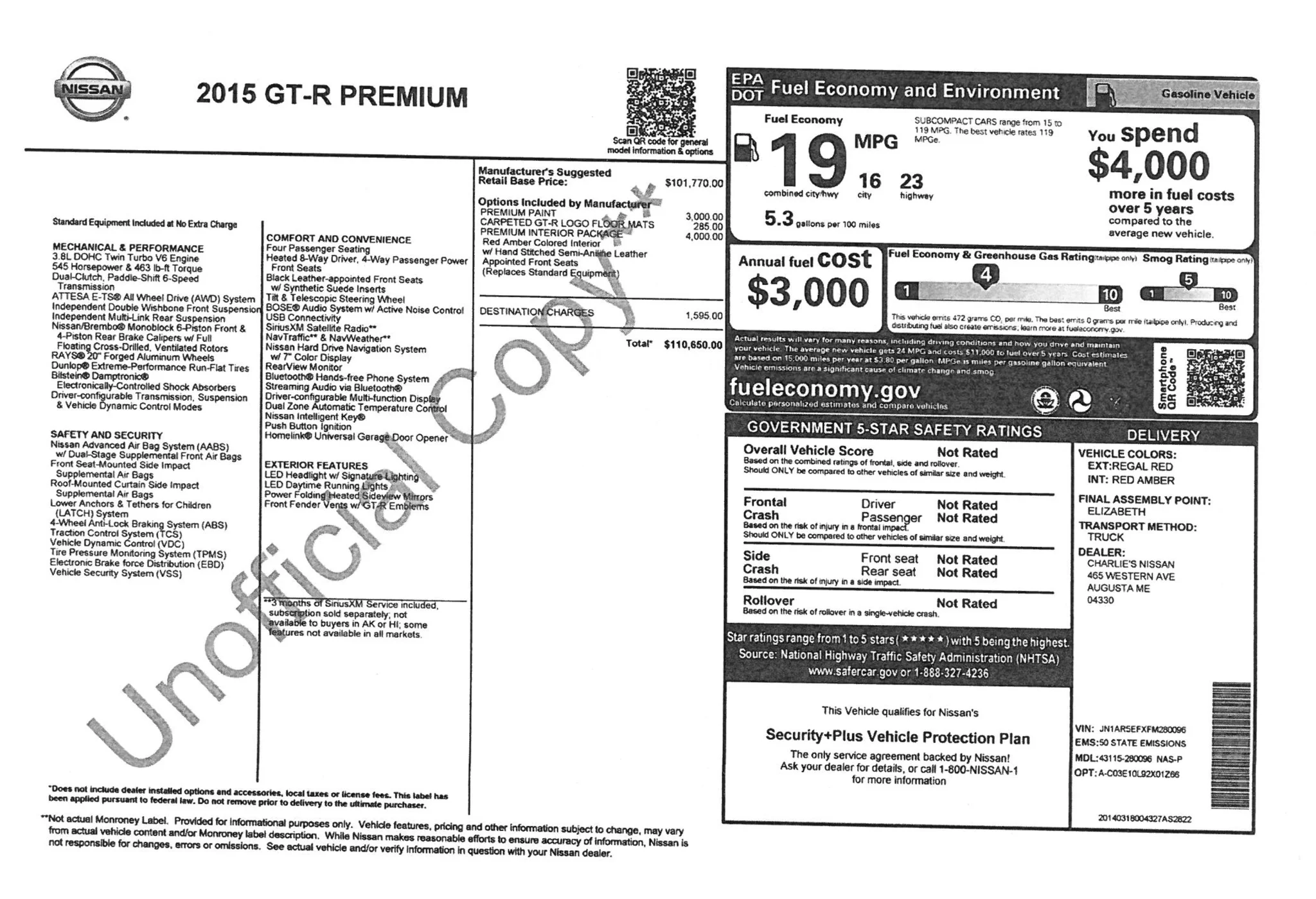 2015 Nissan GT-R Premium - Image 57
